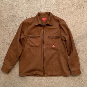 Supreme denim zip up jacket size s